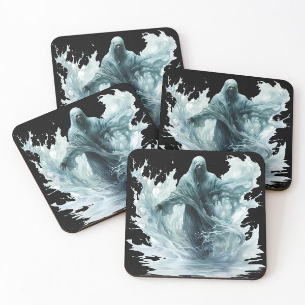 Item preview, Ghostly Water Spirit – Dark Fantasy Phantom Art designed and sold by DirtyDishCloth.