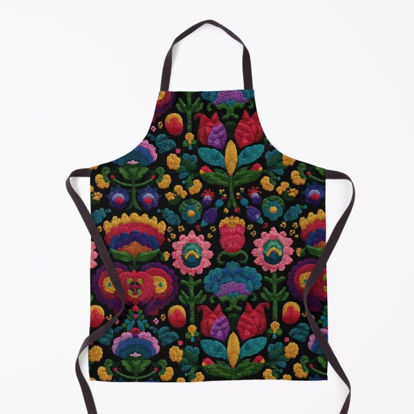 Item preview, Bold Fresh Floral Embroidered Print For Seasonal Decor designed and sold by RoyalStarsPatts.