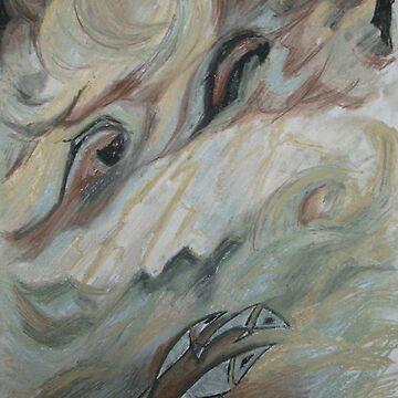 Artwork thumbnail, 3 little courageous fishies in an open stormy sea by Anthropolog