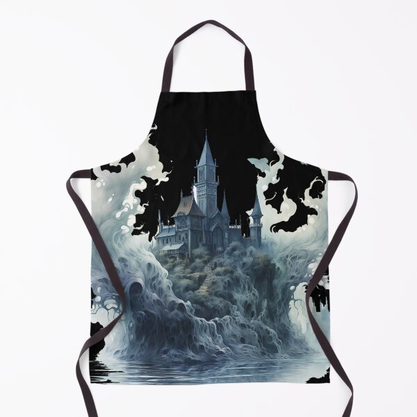 Item preview, Haunted Gothic Castle – Dark Fantasy Misty Fortress Artwork designed and sold by DirtyDishCloth.
