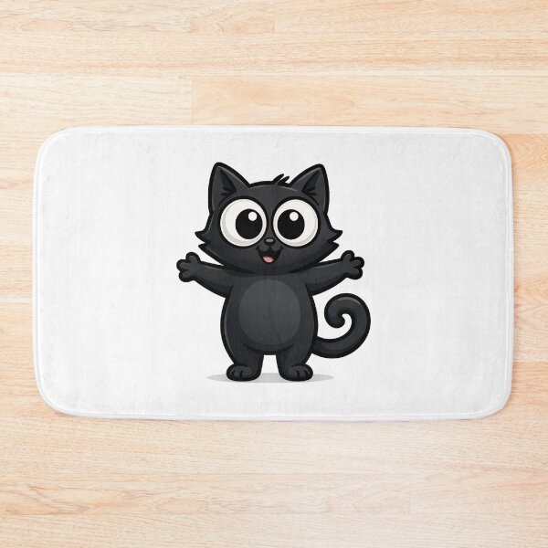 Item preview, Chubby Standing Cat | Kawaii Kitty with Open Arms | Cute Funny Round Belly Illustration designed and sold by PrintCreations9.