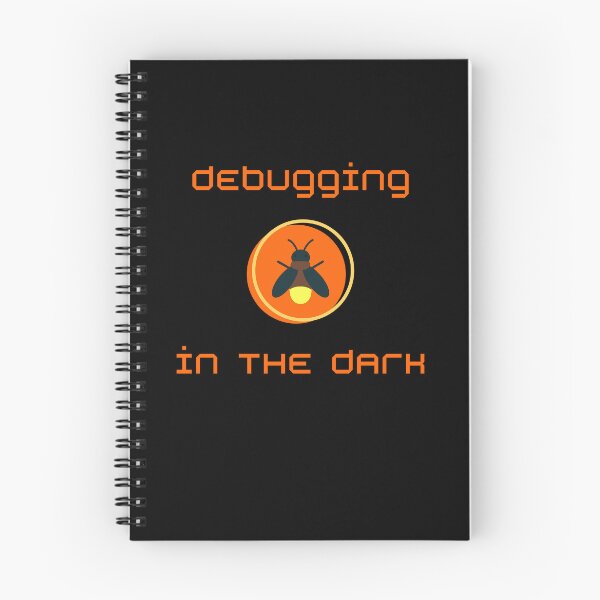 Item preview, Debugging in the dark - funny minimalistic design for IT, programmers and geeks designed and sold by mARTaCreation.