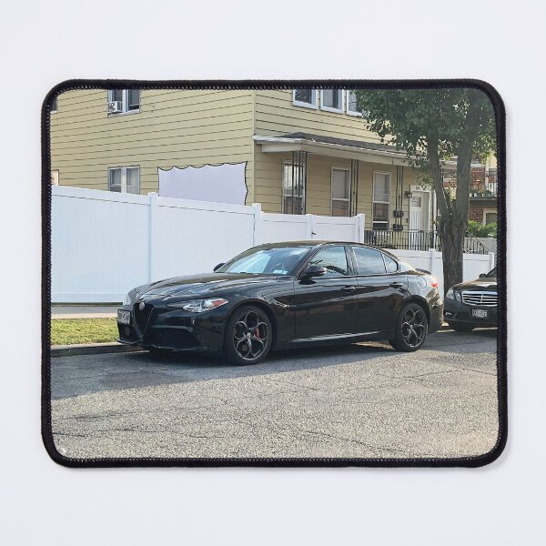 Item preview, Urban Elegance: My Black Alfa Romeo Giulia Streetscape designed and sold by letsnvision.