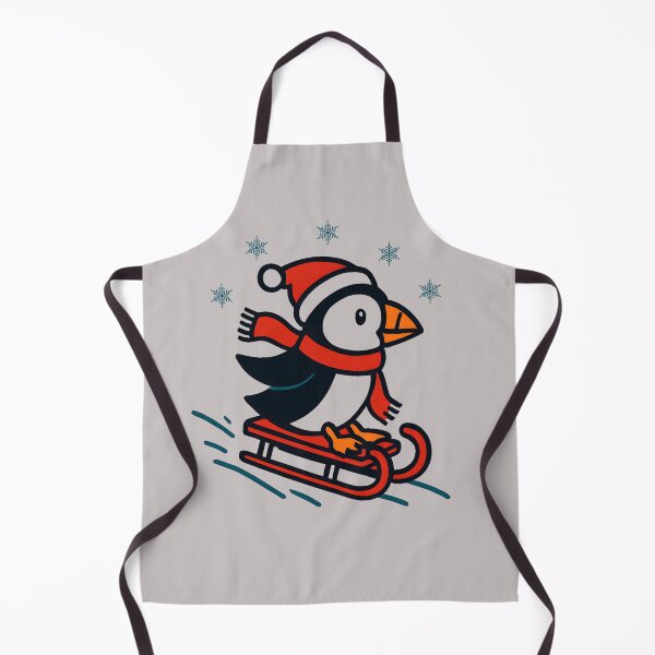 Item preview, Puffin Through the Snow, Cute Christmas Puffin Design, Wholesome Winter Animal Art designed and sold by elynne9.