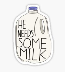 Pegatina Él necesita un poco de leche
