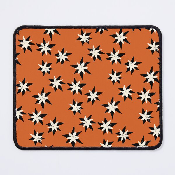 Item preview, Black and White Floral on Orange designed and sold by JaygiesDesign.
