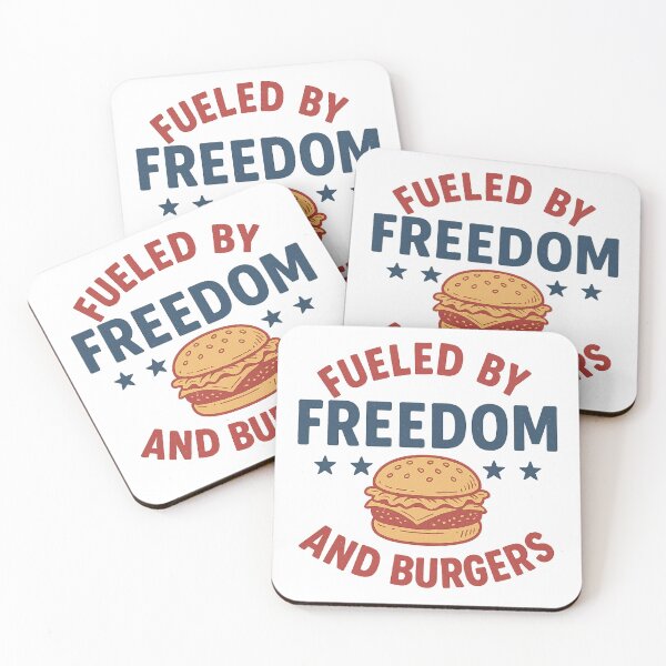 Item preview, Fueled by Freedom and Burgers Patriotic Cookout Humor designed and sold by The Junto Shop.