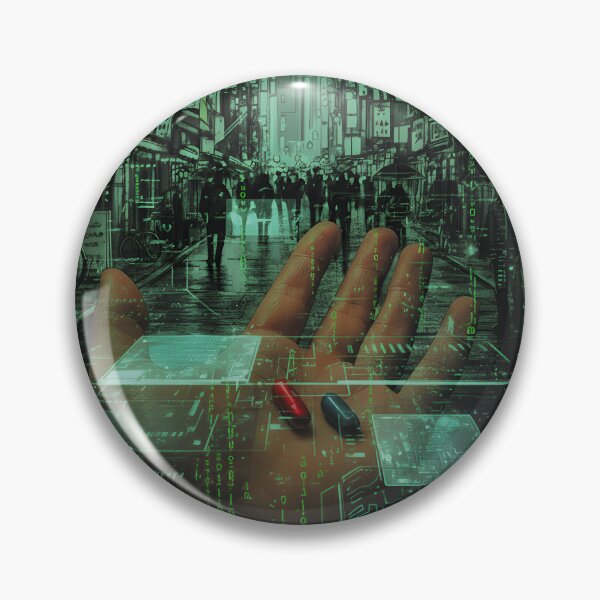 Item preview, Red and Blue Pill Virtual Reality. Futuristic Japanese City designed and sold by charlypicazo.