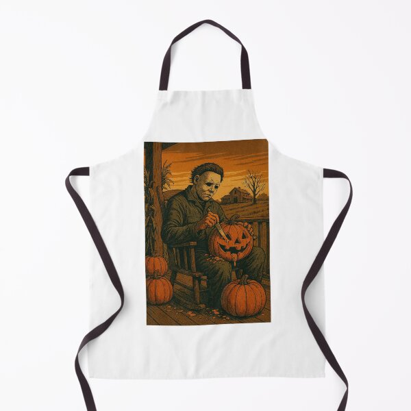 Item preview, Autumn Ritual – Masked Carver at Dusk designed and sold by DavidSalazo.