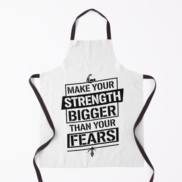 Item preview, Make Your Strength Bigger Than Your Fears – Motivational Fitness Quote designed and sold by Kavya Art.