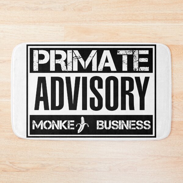 Item preview, Primate Advisory: Monkey Business Warning Label designed and sold by JaaGo PopLab.