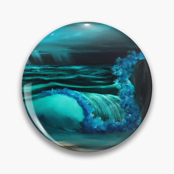 Item preview, Original Oil Painting "Night Wave" designed and sold by ShiftyPumpkin.