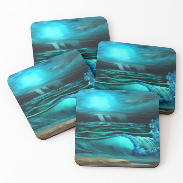 Item preview, Original Oil Painting "Night Wave" designed and sold by ShiftyPumpkin.