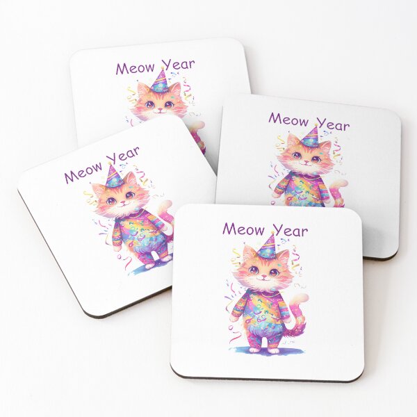 Item preview, Meaow Year - Funny Cat New Year Design designed and sold by GoxyVision.