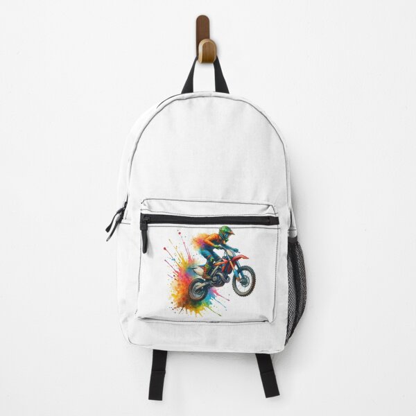 Item preview, Motocross Rider in Explosive Watercolor Splash designed and sold by ArtfulWeave.