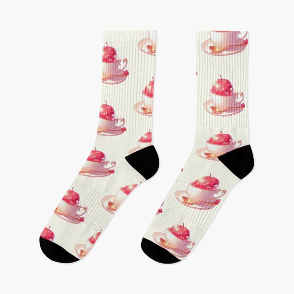 Item preview, Golden Tea Time with Apple – Soft Anime-Inspired Illustration designed and sold by Sugar Wisdom .