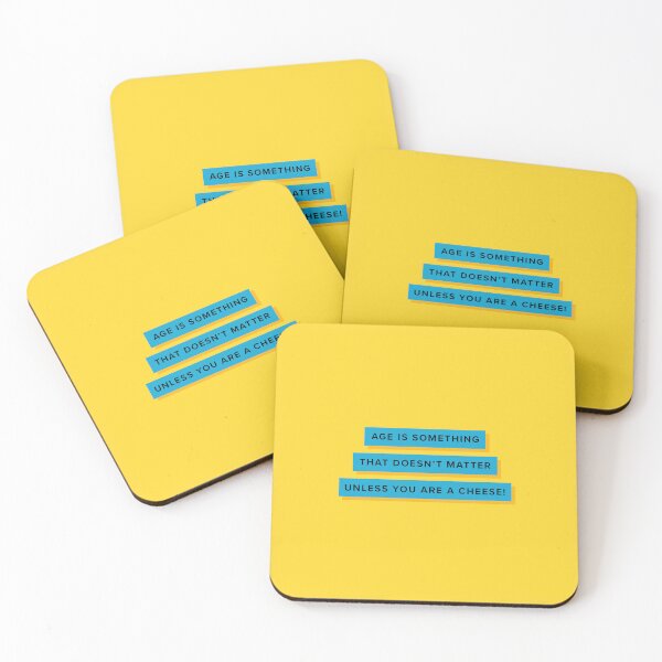 Item preview, Age is something that doesn't matter unless you are a cheese! designed and sold by Henry + Theo Print Store.