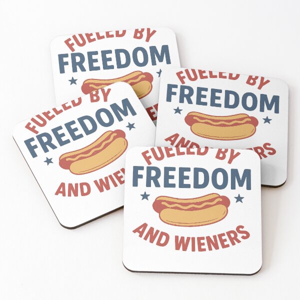 Item preview, Fueled by Freedom and Wieners Funny Patriotic BBQ  designed and sold by The Junto Shop.