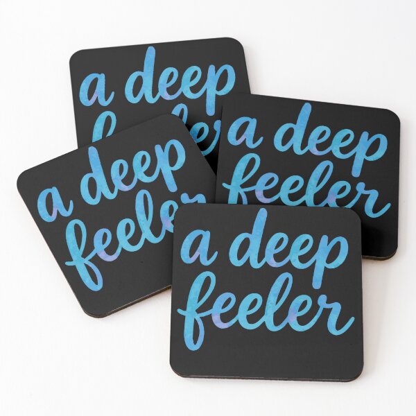 Item preview, A Deep Feeler Watercolor Quote – Emotional Expression Aesthetic Typography Design designed and sold by Minimum-Rage.