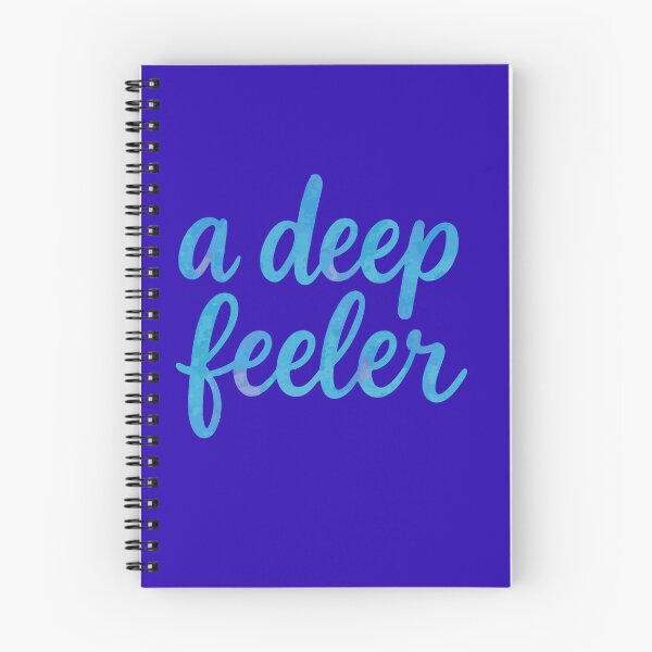 Item preview, A Deep Feeler Watercolor Quote – Emotional Expression Aesthetic Typography Design designed and sold by Minimum-Rage.