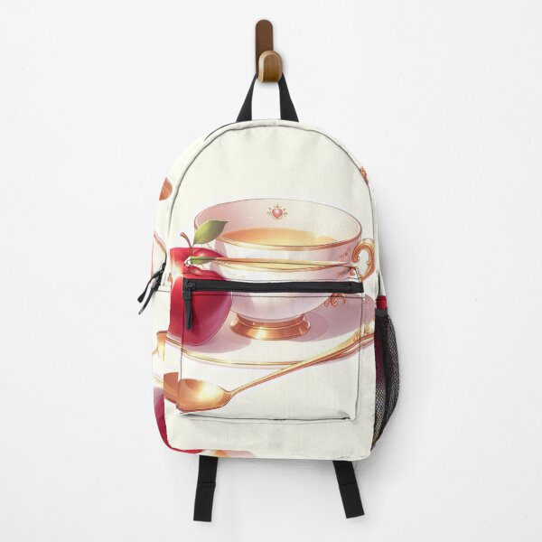 Item preview, Golden Tea Time with Apple – Soft Anime-Inspired Illustration designed and sold by Sugar Wisdom .