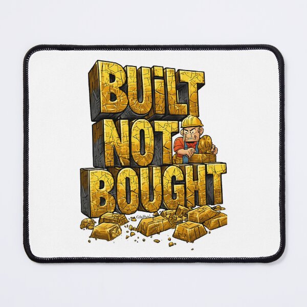 Item preview, Built Not Bought – Gold Bar Letter Stack designed and sold by Design Orbit.
