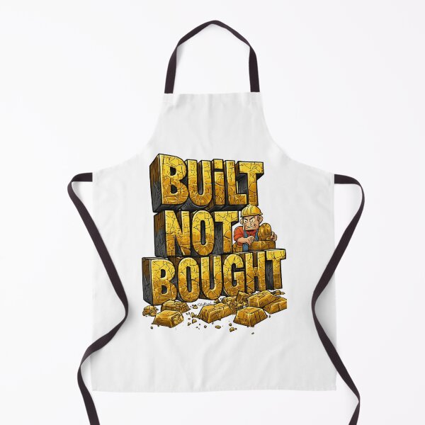 Item preview, Built Not Bought – Gold Bar Letter Stack designed and sold by Design Orbit.