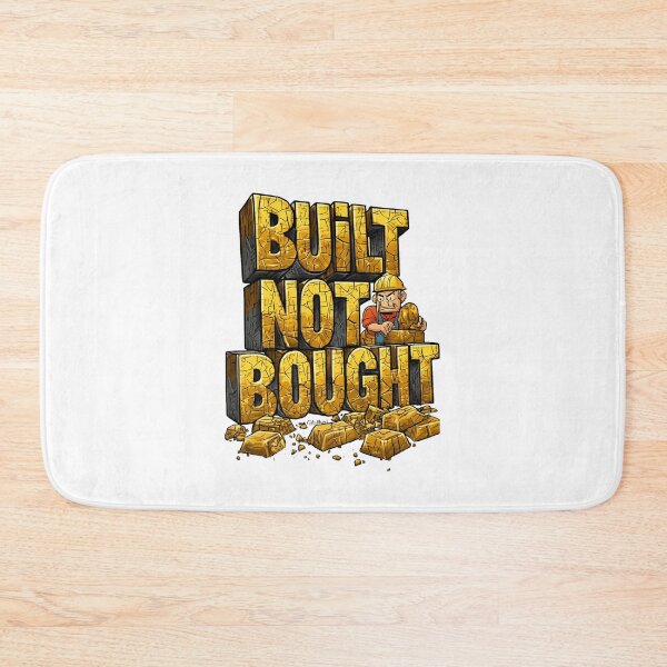 Item preview, Built Not Bought – Gold Bar Letter Stack designed and sold by Design Orbit.