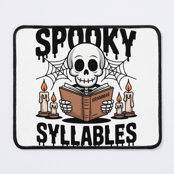 Item preview, Grammar Ghoul – Spooky Syllables Halloween Shirt designed and sold by WSPrintCrafter.