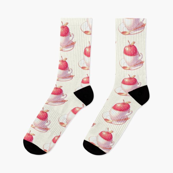 Item preview, Golden Tea Time with Apple – Soft Anime-Inspired Illustration designed and sold by Sugar Wisdom .