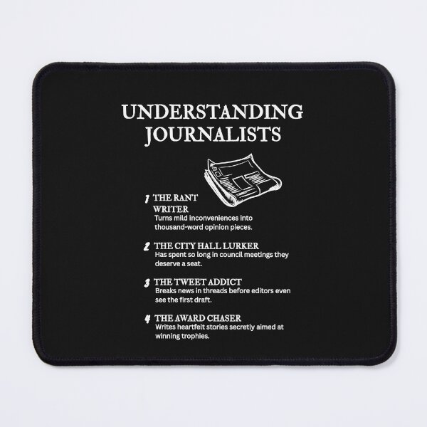 Item preview, Reporter Problems – Funny Journalist Gift Idea – Black designed and sold by PsyFlow35.