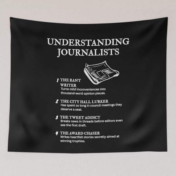 Item preview, Reporter Problems – Funny Journalist Gift Idea – Black designed and sold by PsyFlow35.