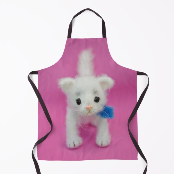 Item preview, White fluffy toy kitten designed and sold by olena2552.