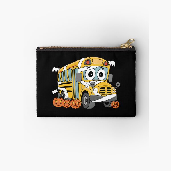 Item preview, Funny School Bus Mummy Pumpkin Halloween designed and sold by BakeryDozen.