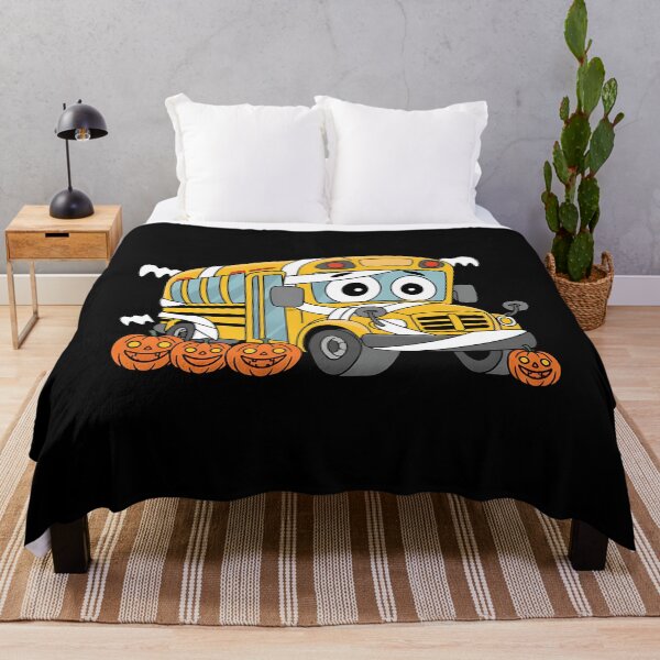 Item preview, Funny School Bus Mummy Pumpkin Halloween designed and sold by BakeryDozen.
