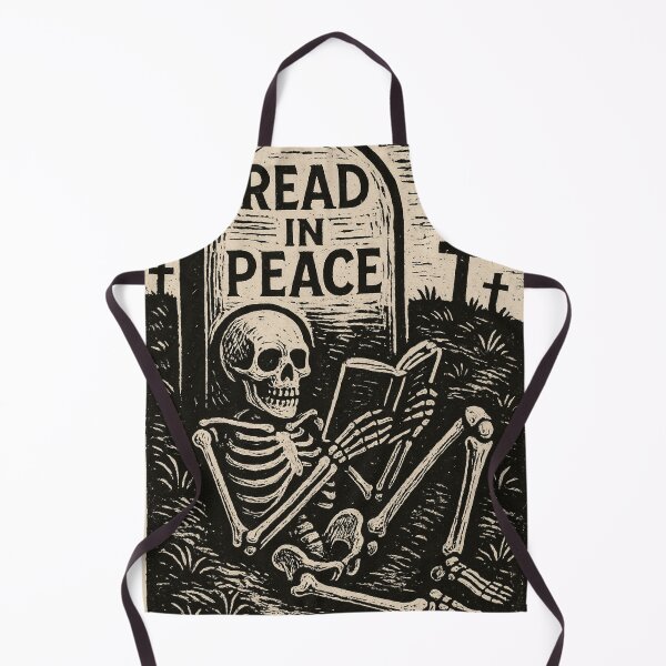 Item preview, RIP - Read In Peace | Skeleton Halloween Design designed and sold by Oqueartecura.