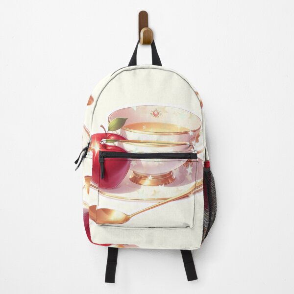 Item preview, Golden Tea Time with Apple – Soft Anime-Inspired Illustration designed and sold by Sugar Wisdom .