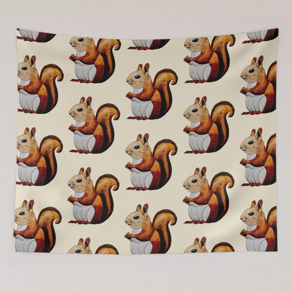 Item preview, Squirrel - hand painted with watercolor. designed and sold by Greitas.