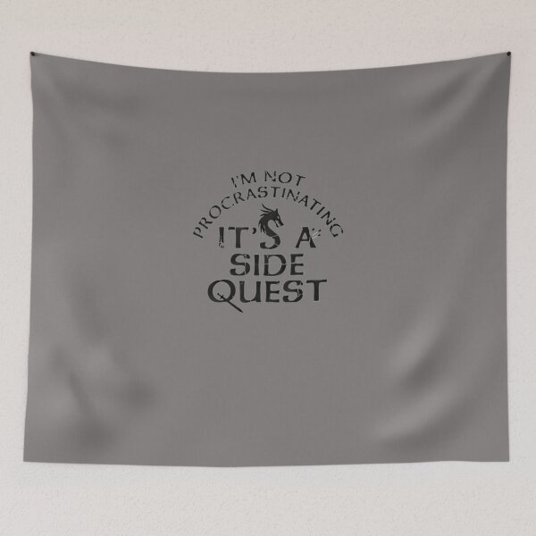 Item preview, I'M-NOT-PROCRASTINATING-IT'S-A-SIDE-QUEST-T-SHIRT designed and sold by liamlawns8.