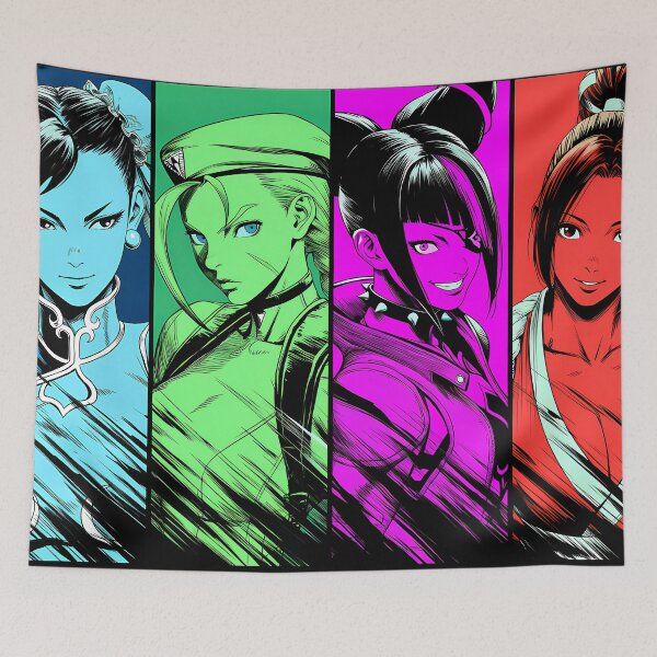 Item preview, Chun Li & Cammy & Juri & Mai - 2 designed and sold by Infinite-Aspire.