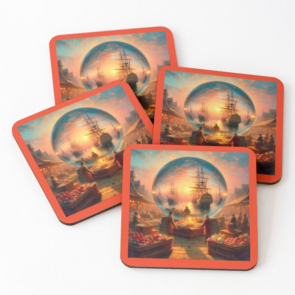 Item preview, Orb of Trade – Surreal Market at the Edge of the Sea designed and sold by daweave77.