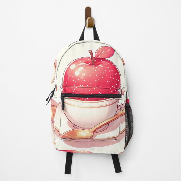Item preview, Golden Tea Time with Apple – Soft Anime-Inspired Illustration designed and sold by Sugar Wisdom .