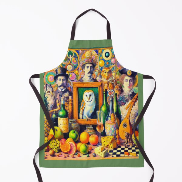 Item preview, The Owl’s Banquet – Surreal Still Life of Masks and Meaning designed and sold by daweave77.