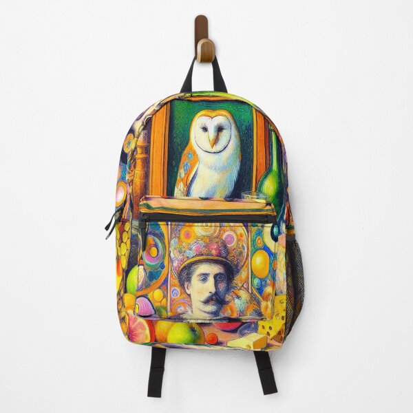 Item preview, The Owl’s Banquet – Surreal Still Life of Masks and Meaning designed and sold by daweave77.