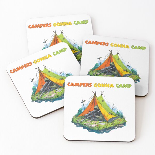 Item preview, Campers Gonna Camp — Funny Gamer designed and sold by EastEndTownie.
