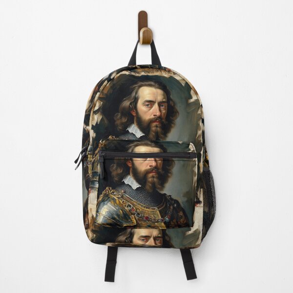 Item preview, Painting of a Medieval bearded man in a suit of Armor designed and sold by Vintage Designs +.