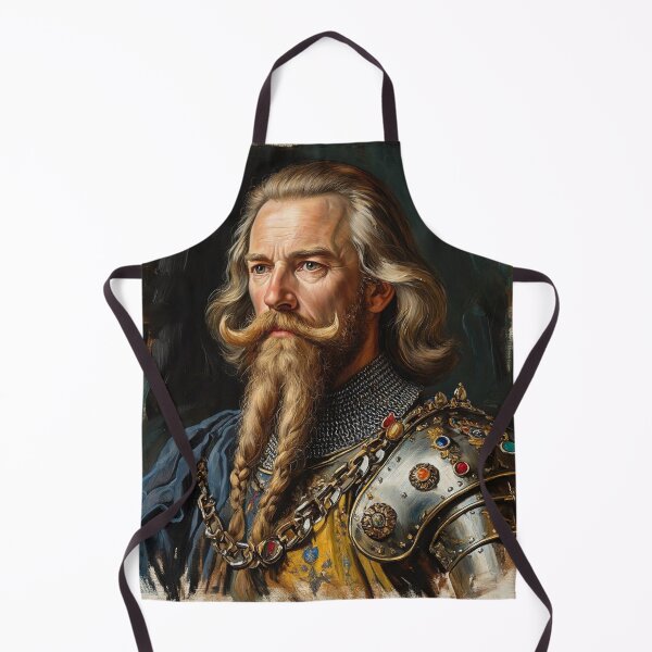 Item preview, Painting of a Medieval bearded man in a suit of Armor designed and sold by Vintage Designs +.