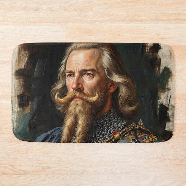 Item preview, Painting of a Medieval bearded man in a suit of Armor  designed and sold by Vintage Designs +.