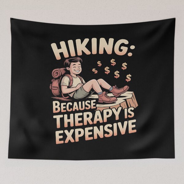 Item preview, hiking lover - solo hiker - nature lover - outdoor adventure - alone in nature - peaceful hiking life - anti social hiker - hiking aesthetic - mountain solitude - Free nature for all designed and sold by JansenGS.