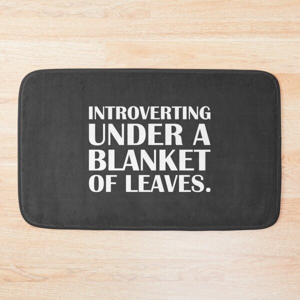 Item preview, Introverting Under a Blanket of Leaves. / Introvert Joke Funny T-Shirt Label designed and sold by introvertvibes.
